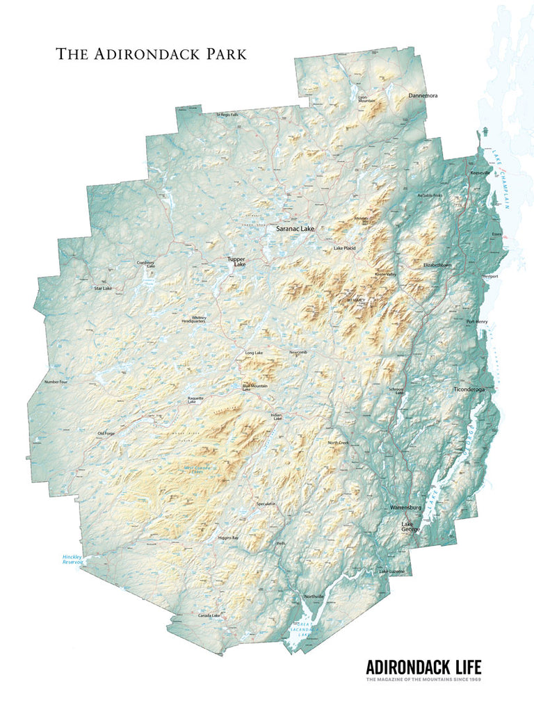 18' x 24" Adirondack Park Map