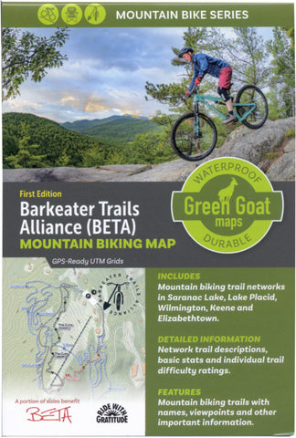 BETA Mountain Bike Map (Lake Placid Area) Green Goat